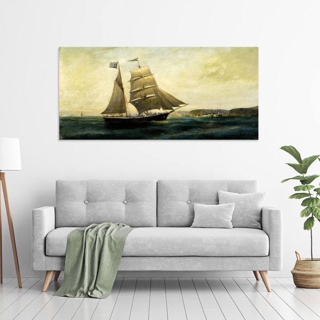 Canvas print Sailing boat, Volanakis