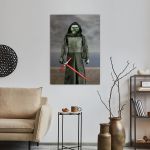 Canvas print Grandson of a man reart, (original Rene Magritte)
