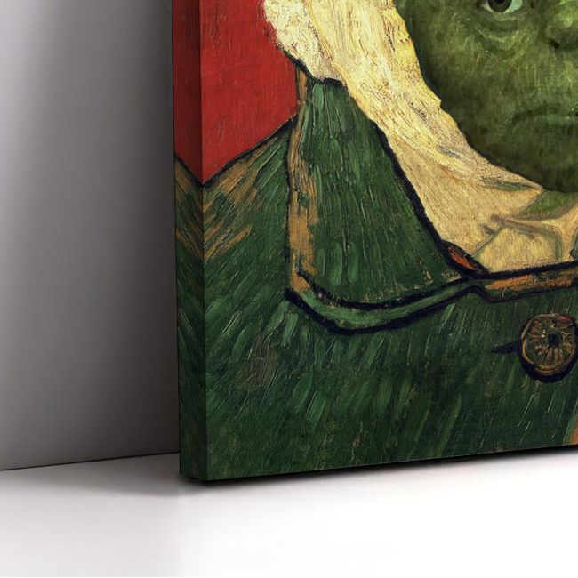 Canvas print Self-portrait with bandaged ear reart, (original Vincent Van Gogh)