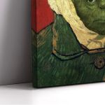 Canvas print Self-portrait with bandaged ear reart, (original Vincent Van Gogh)