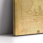 Πίνακας ζωγραφικής The Vitruvian minion reart, (original Leonardo da Vinci)
