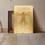 Canvas print The Vitruvian trooper reart, (original Leonardo da Vinci)