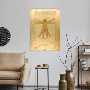 Πίνακας σε καμβά The Vitruvian trooper reart, (original Leonardo da Vinci) 2
