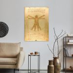 Canvas print The Vitruvian trooper reart, (original Leonardo da Vinci)
