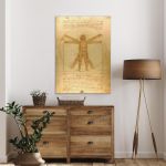 Canvas print The Vitruvian trooper reart, (original Leonardo da Vinci)