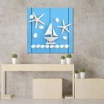 Πίνακας σε καμβά Seaside abstract