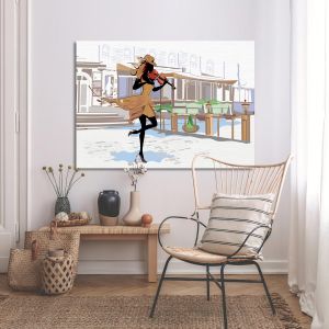 Canvas print Girl with a violin 2