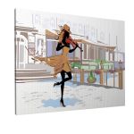 Canvas print Girl with a violin