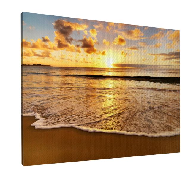 Canvas printColors of sunset at beach