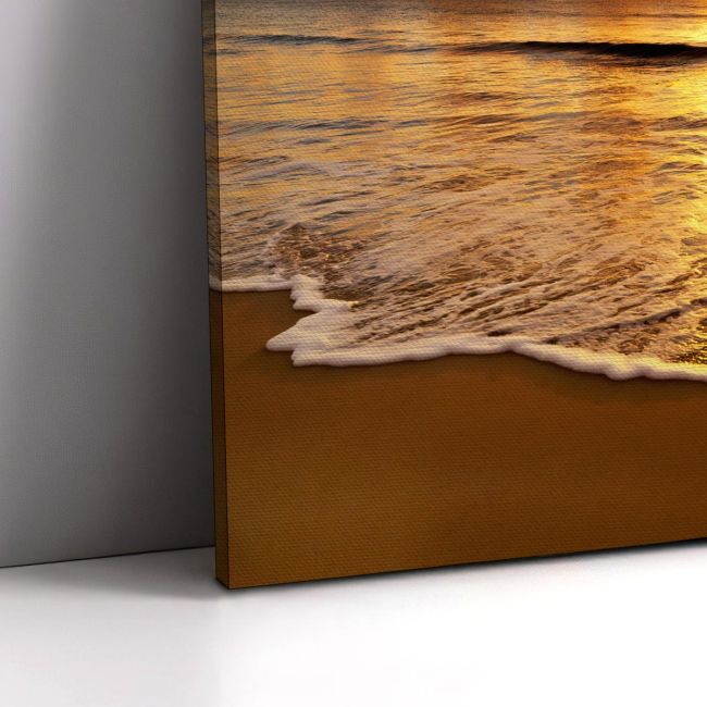 Canvas printColors of sunset at beach