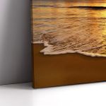 Canvas printColors of sunset at beach