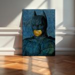 A bat's self portrait reart, (original Vincent van Gogh) canvas print