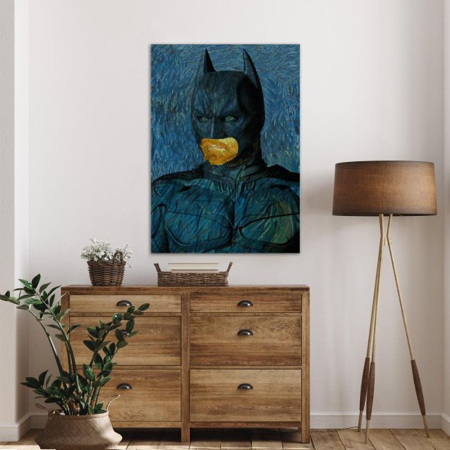 A bat's self portrait reart, (original Vincent van Gogh) πίνακας σε καμβά