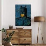 A bat's self portrait reart, (original Vincent van Gogh) canvas print