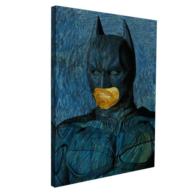 A bat's self portrait reart, (original Vincent van Gogh) canvas print