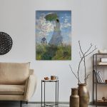 Πίνακας ζωγραφικής Princess with a parasol reart, (original Monet C.)