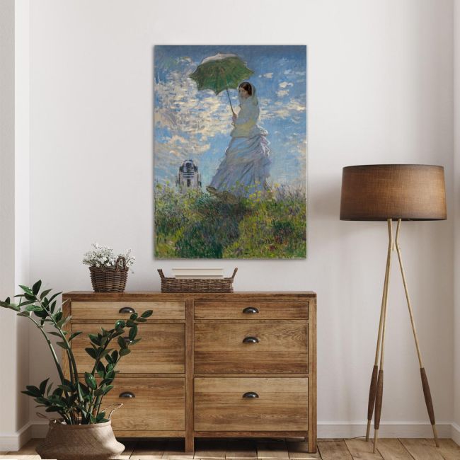 Πίνακας ζωγραφικής Princess with a parasol reart, (original Monet C.)