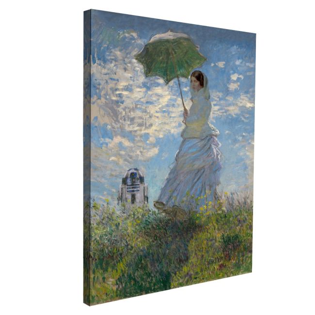 Πίνακας ζωγραφικής Princess with a parasol reart, (original Monet C.)