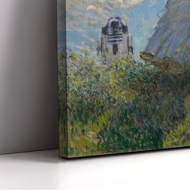 Πίνακας ζωγραφικής Princess with a parasol reart, (original Monet C.)