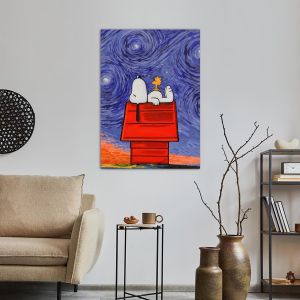 Canvas print Van Gogh meets Snoopy I 2
