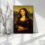 Canvas print Mona Leia reart, (original Leonardo da Vinci)