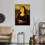 Canvas print Mona Lisa Simpson reart, (original Leonardo da Vinci)