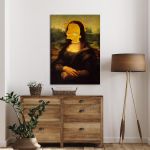 Canvas print Mona Lisa Simpson reart, (original Leonardo da Vinci)