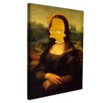 Canvas print Mona Lisa Simpson reart, (original Leonardo da Vinci)