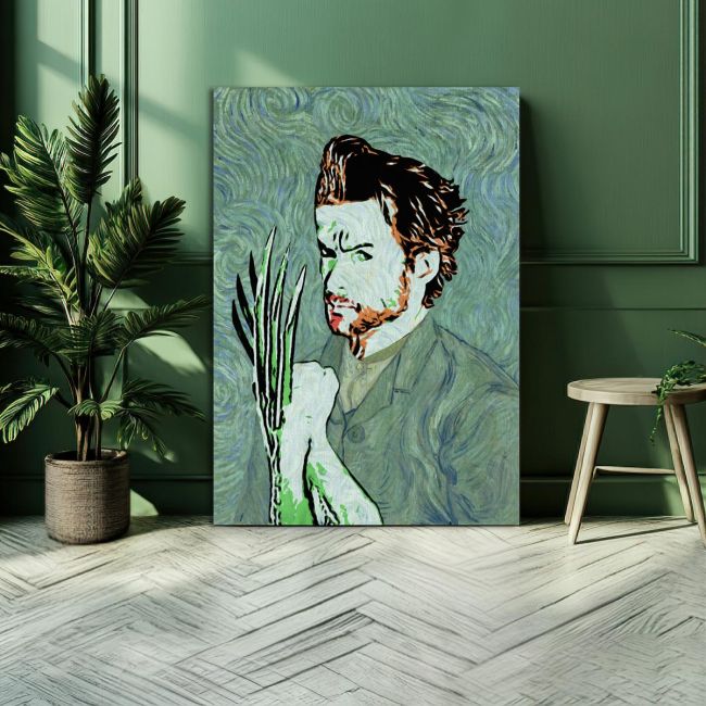 Πίνακας ζωγραφικής Wolf's self portrait reart, (original Vincent van Gogh)