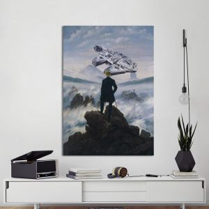 Canvas print The wanderer and the falcon (original Friedrich C. D)