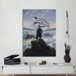 Canvas print The wanderer and the falcon (original Friedrich C. D)
