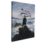 Canvas print The wanderer and the falcon (original Friedrich C. D)