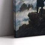 Canvas print The wanderer and the falcon (original Friedrich C. D)