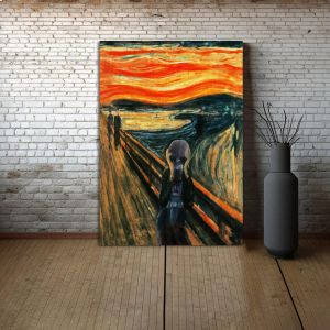 Πίνακας ζωγραφικής A vade scream reart, (original Munch E.)