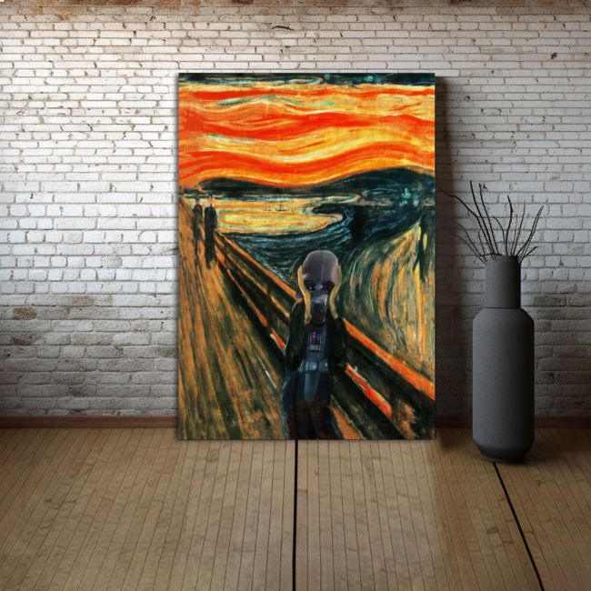 Πίνακας ζωγραφικής A vade scream reart, (original Munch E.)