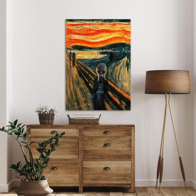 Πίνακας ζωγραφικής A vade scream reart, (original Munch E.)