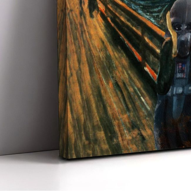 Canvas print A vade scream reart, (original Munch E)