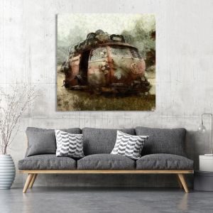 Canvas print Steam punk van