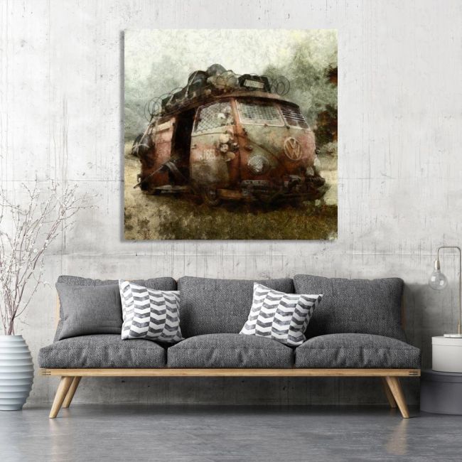 Canvas print Steam punk van