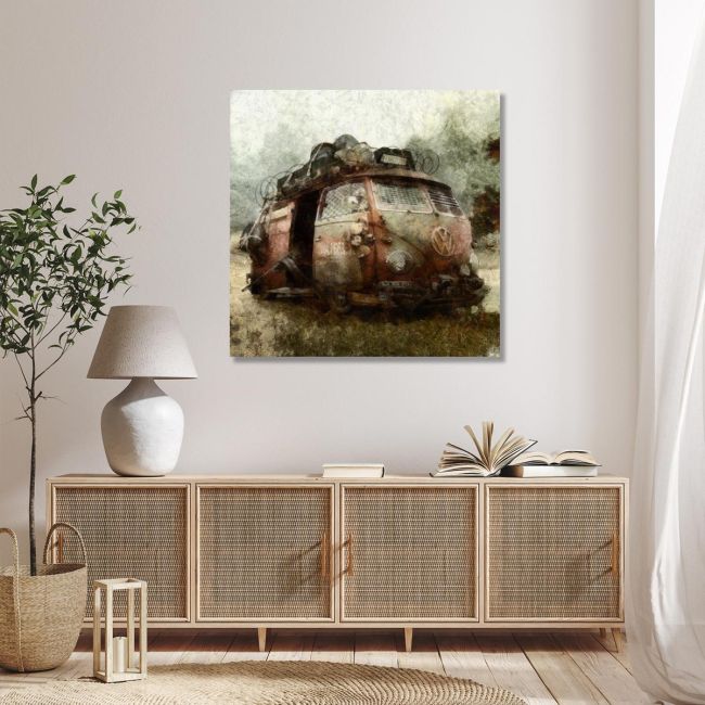 Πίνακας σε καμβά Steam punk van