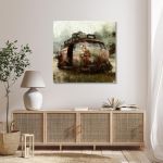 Πίνακας σε καμβά Steam punk van