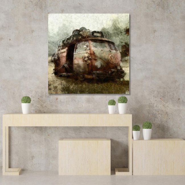 Πίνακας σε καμβά Steam punk van