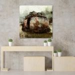 Canvas print Steam punk van