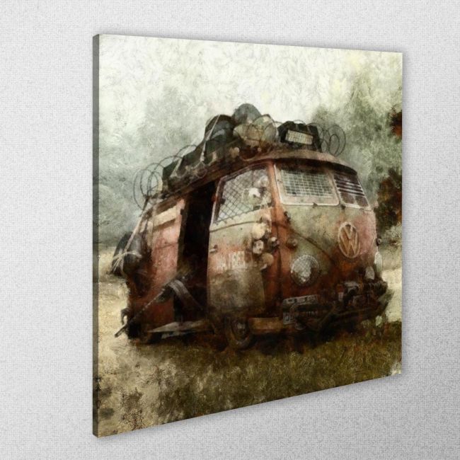 Πίνακας σε καμβά Steam punk van