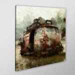 Πίνακας σε καμβά Steam punk van