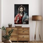 Canvas print The Erloeser of the world, El Greco