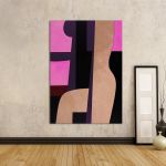 Canvas print Female figure reart, (original Moralis)