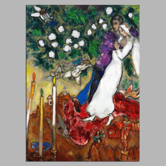The three candles, reart (original Chagall M), αφίσα, κάδρο