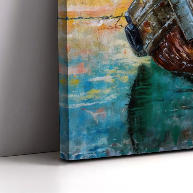 Canvas printPainted boat
