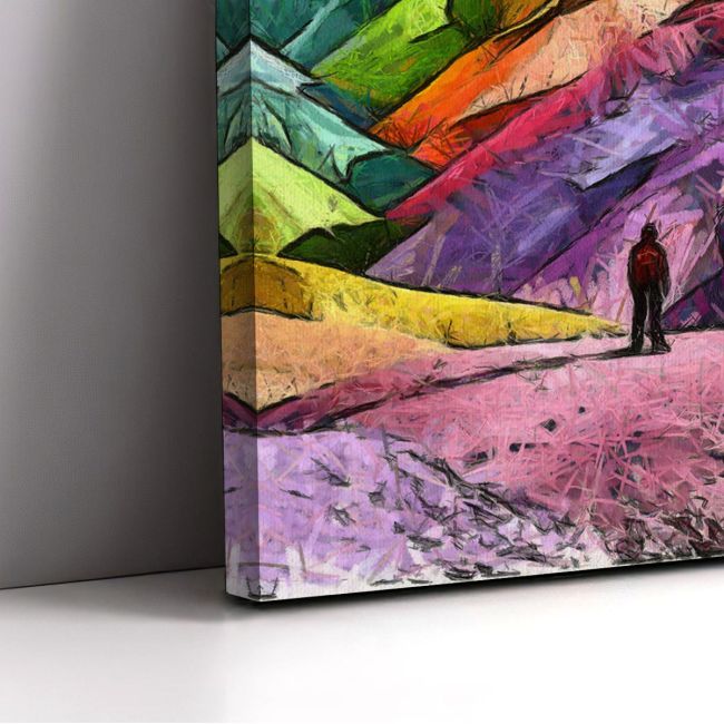 Canvas print Hill point